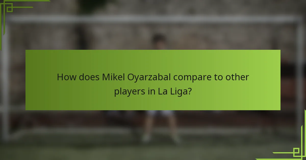 How does Mikel Oyarzabal compare to other players in La Liga?